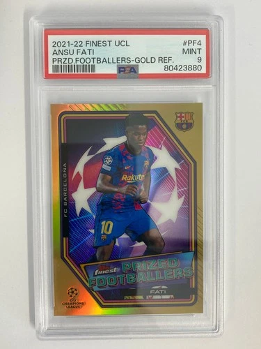 Ansu Fati 2021 Topps Finest Gold /50
