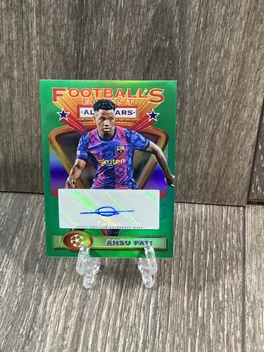 Ansu Fati 2021 Topps Finest Green Refractor /75