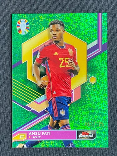 Ansu Fati 2023 Topps Finest Green Speckle /125
