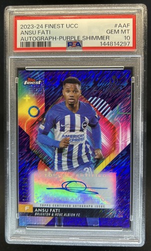 Ansu Fati 2023 Topps Finest Purple Shimmer /199