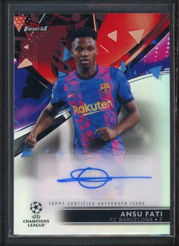 Ansu Fati 2022 Topps Finest Refractor
