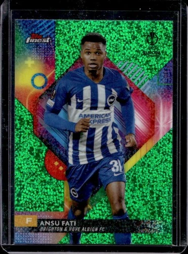 Ansu Fati 2023 Topps Finest Speckle Green /125