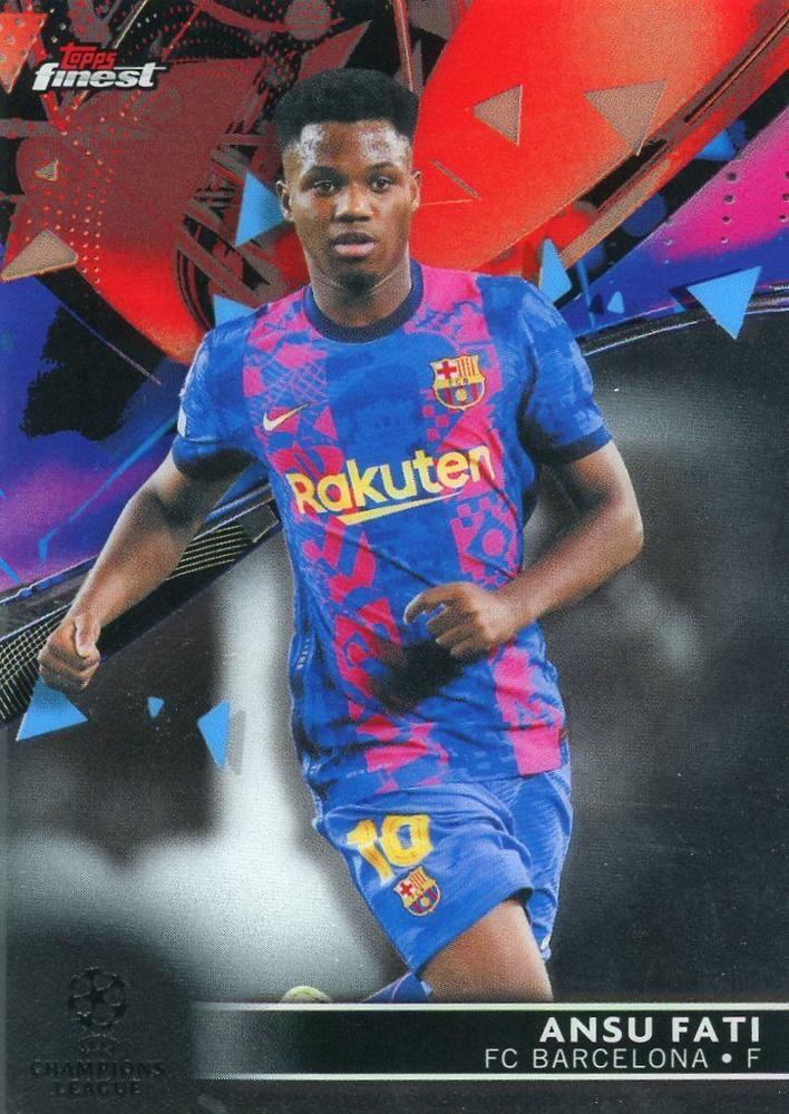 Ansu Fati 2021 Topps Finest UEFA 83