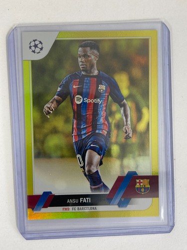 Ansu Fati 2023 Topps Flagship base parallel 93/299