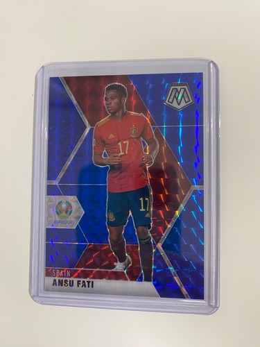Ansu Fati 2021 Panini Mosaic EURO Blue /99