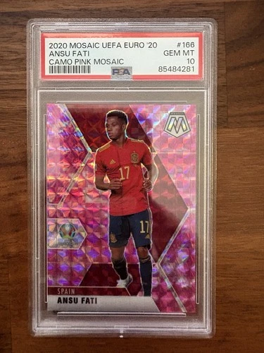 Ansu Fati 2019 Panini Mosaic Pink Camo Prizm