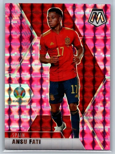 Ansu Fati 2020 Panini Mosaic Pink Camo Prizm