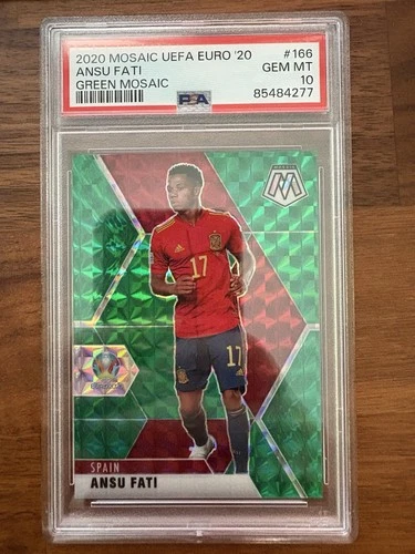 Ansu Fati 2019 Panini Mosaic UEFA Euro 2020 Green Prizm