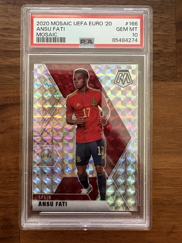 Ansu Fati 2019 Panini Mosaic UEFA Euro 2020 Mosaic Prizm