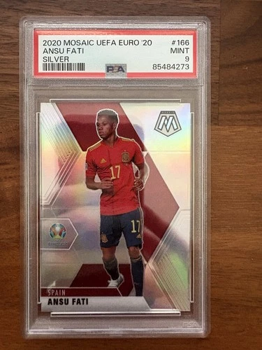 Ansu Fati 2019 Panini Mosaic UEFA Euro 2020 Silver Prizm