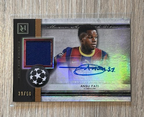Ansu Fati 2020 Topps Museum Collection UEFA Gold /50