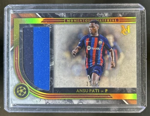 Ansu Fati 2022 Topps Museum Gold /50