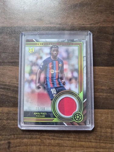 Ansu Fati 2022 Topps Museum Gold /50