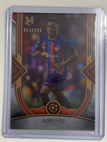 Ansu Fati 2023 Topps Museum Purple 3/125