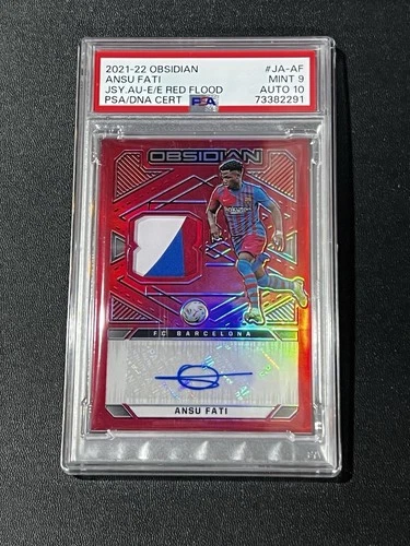 Ansu Fati 2021 Panini Obsidian Red Pulsar 1/8