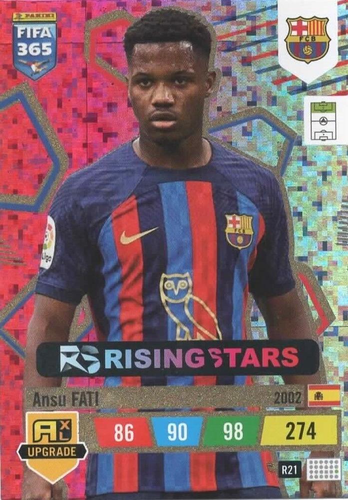 Ansu Fati 2023 Panini Adrenalyn XL FIFA 365 Upgrade