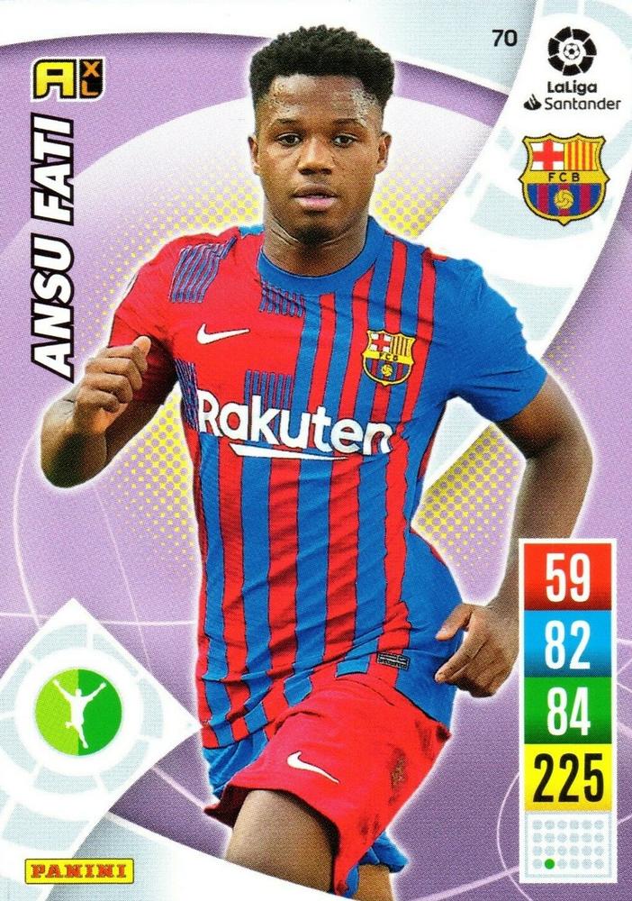Ansu Fati 2021 Panini Adrenalyn XL La Liga