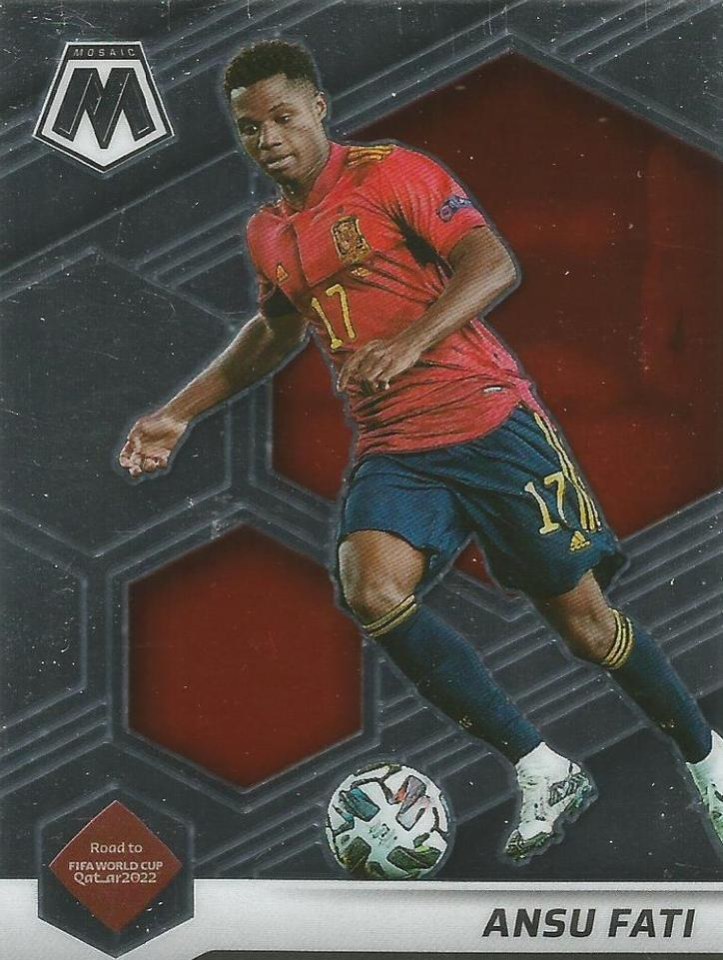 Ansu Fati 2021 Panini Mosaic Road to FIFA World Cup