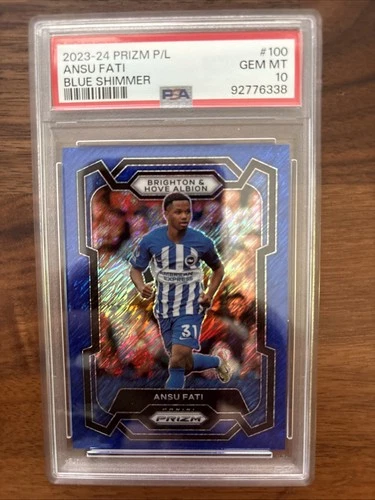 Ansu Fati 2024 Panini Prizm Blue Shimmer /8