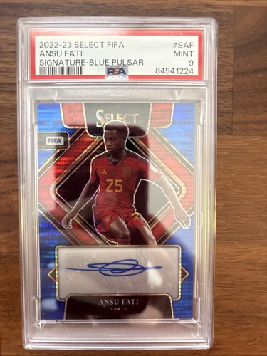 Ansu Fati 2022 Panini Select Blue Pulsar