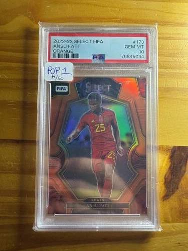 Ansu Fati 2022 Panini Select FIFA Orange /60