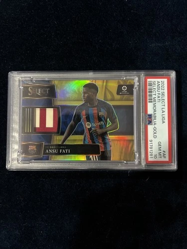 Ansu Fati 2022 Panini Select Gold /10