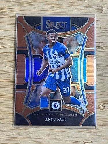 Ansu Fati 2023 Panini Select Premier League Orange Prizm /75