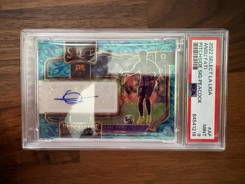 Ansu Fati 2022 Panini Select Prizm Peacock
