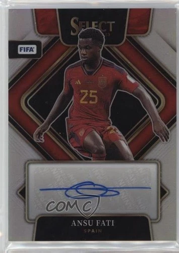 Ansu Fati 2023 Panini Select Silver Prizm
