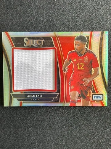 Ansu Fati 2023 Panini Select Silver Prizm