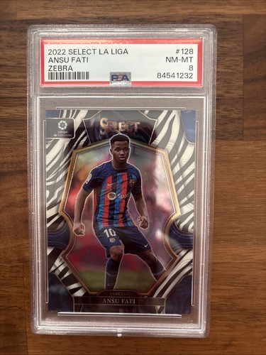 Ansu Fati 2022 Panini Select Zebra /25