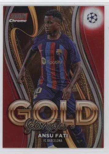 Ansu Fati 2022 Panini Stadium Club Chrome Red Refractor /5