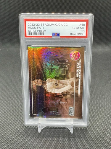 Ansu Fati 2023 Topps Stadium Club Chrome Sepia Prism /75