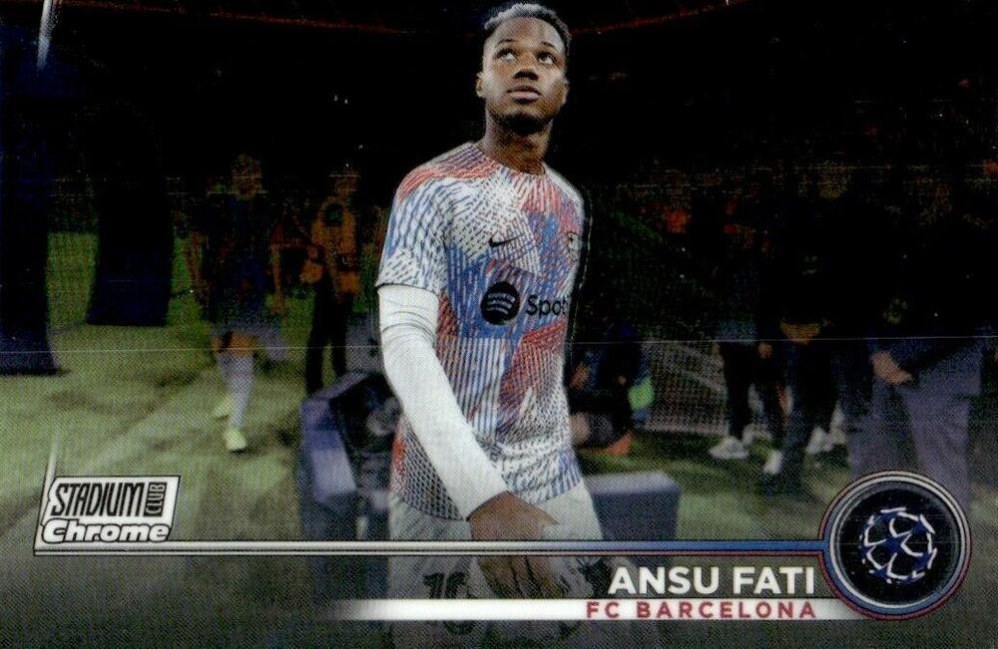 Ansu Fati 2022 Topps Stadium Club Chrome UEFA 48