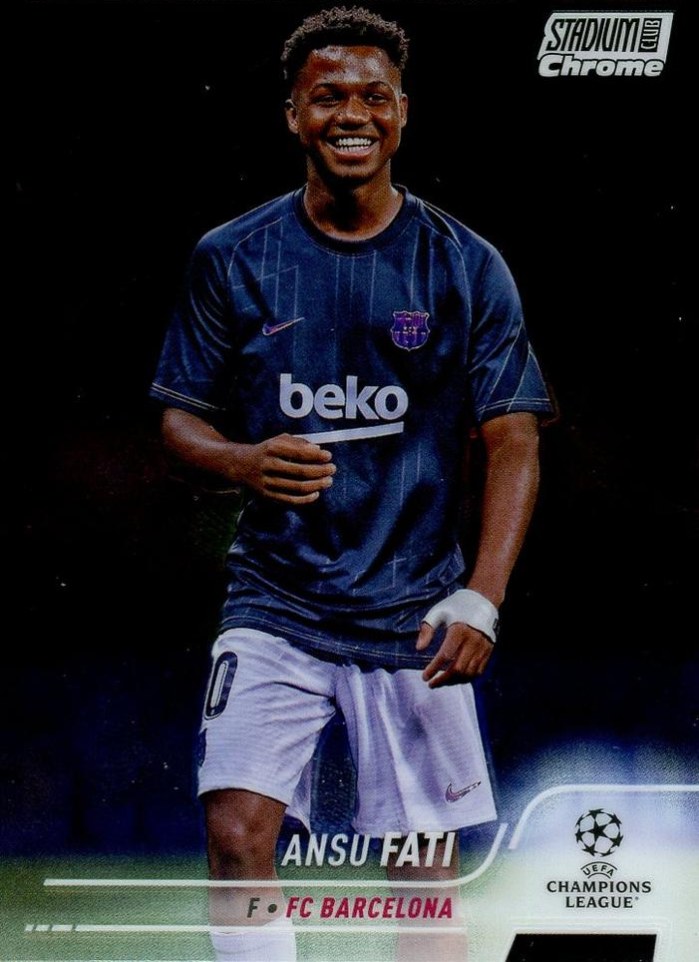Ansu Fati 2021 Topps Stadium Club Chrome UEFA 73