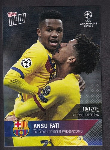 Ansu Fati 2020 Topps Now /321