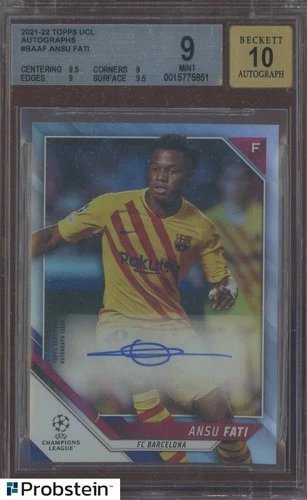 Ansu Fati 2021 Topps UCL