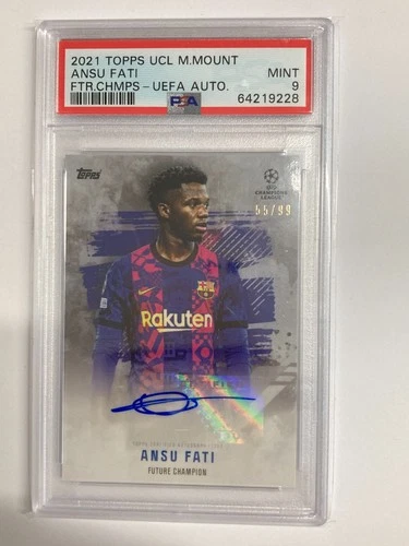 Ansu Fati 2021 Topps UCL Curated Set 55/99
