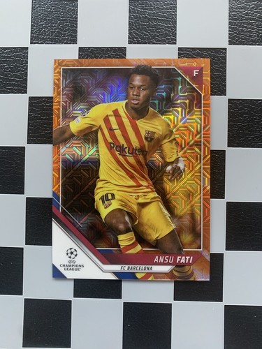 Ansu Fati 2021 Topps UCL Orange /25
