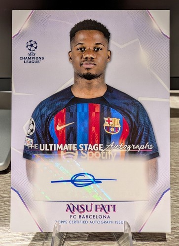 Ansu Fati 2022 Topps UEFA Champions League