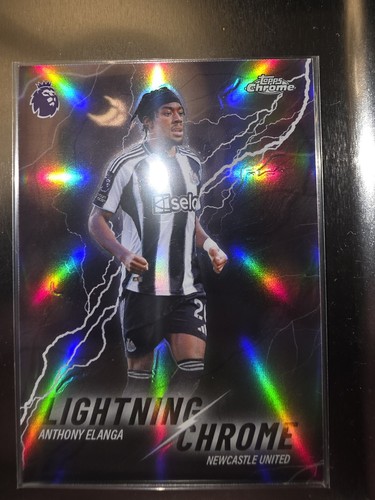 Anthony Elanga 2025 Topps Chrome Lightning Chrome