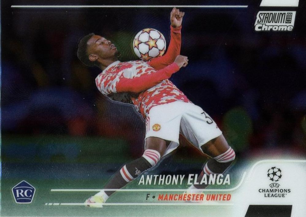 Anthony Elanga 2021 Topps Stadium Club Chrome UEFA 48