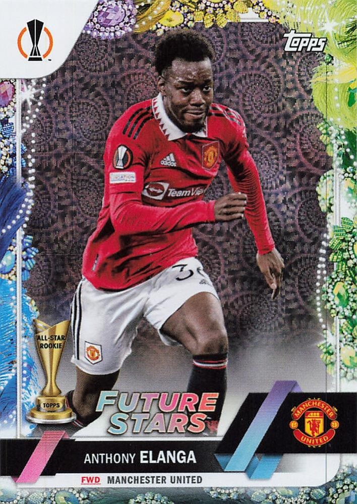 Anthony Elanga 2022 Topps UEFA Club Competitions Carnaval Edition