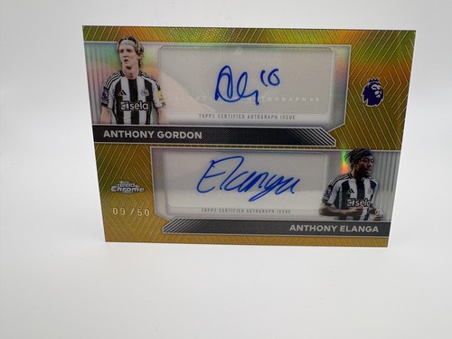 Anthony Gordon and Elanga 2026 Topps Chrome Gold /50