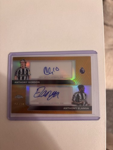 Anthony Gordon / Anthony Elanga 2026 Topps Chrome /50