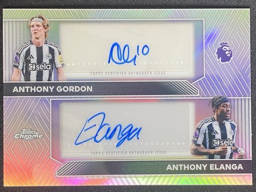 Anthony Gordon, Anthony Elanga 2025 Topps Cromo Premier League