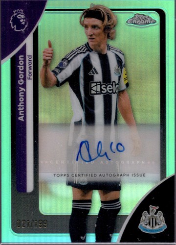 Anthony Gordon 2025 Topps Chrome Aqua /199