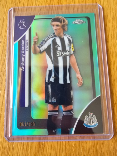 Anthony Gordon 2025 Topps Chrome Aqua Refractor /199