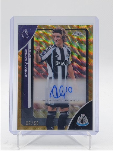Anthony Gordon 2025 Topps Chrome Gold Wave /50
