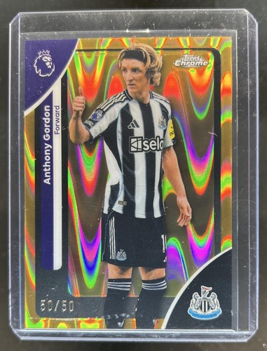 Anthony Gordon 2026 Topps Chrome Gold Wave Refractor /50
